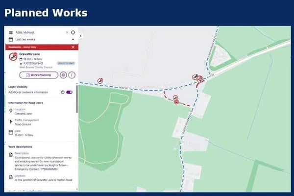 Drivers travelling along the A259 between Bognor Regis and Littlehampton are being warned of temporary changes at the Yapton Road junction as part of ongoing improvement works. Picture: West Sussex Highways