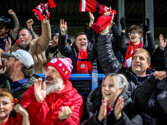Action from Eastbourne Borough's brilliant 5-2 win away at Dover Athletic in the National League South