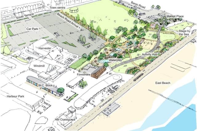 A plan of the proposed Littlehampton seafront redevelopment. Picture: LUC Planners via Arun District Council