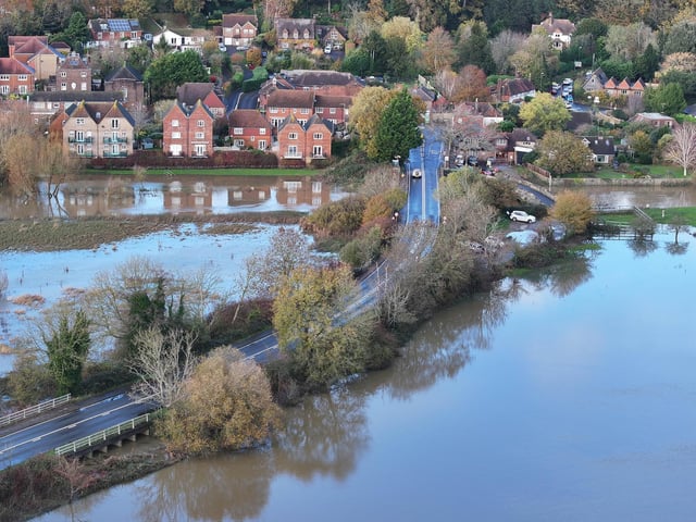 Flooding at fields near Pulborough on Tuesday, November 14