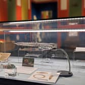 With help from other museums in Sussex, the exhibition includes a rare Roman semi-spatha sword found in the River Arun and a complete hypocaust flue tile from the Angmering Villa’s underfloor heating system