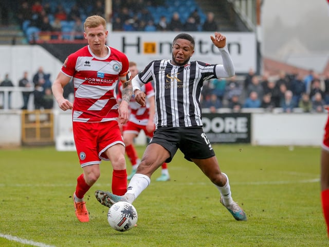 Action from Eastbourne Borough's visit to Bath City in National League South