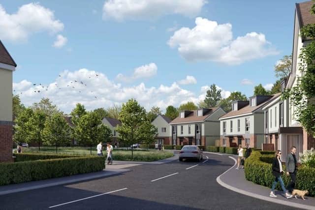 An artist's impression of Ilke Homes' planned new properties at Fairbridge Way from May 2022