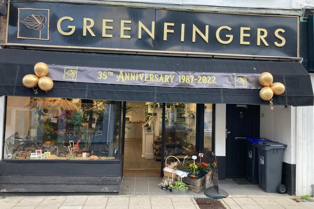 Greenfingers at 132 Montague Street, Worthing, is a family-run flower shop that celebrated its 35th anniversary in October 2022
