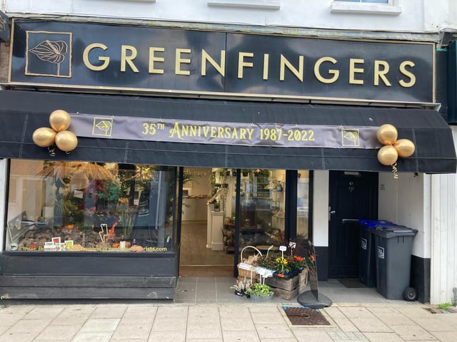 Greenfingers at 132 Montague Street, Worthing, is a family-run flower shop that celebrated its 35th anniversary in October 2022