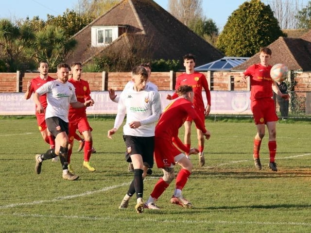 Pagham v Newhaven in the SCFL premier - it finished 0-0