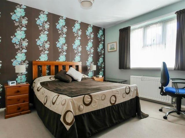 Bedroom two is at the rear of the property