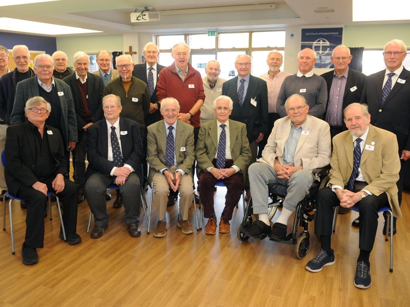 Old boys have returned to Steyning Grammar School to meet the students of today and talk about what life was like there 70 years ago
