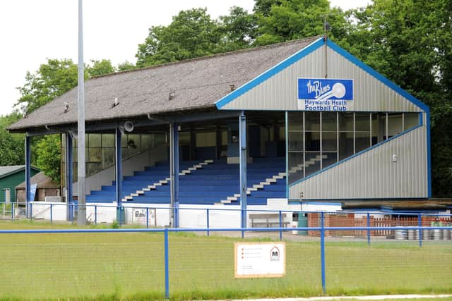 Haywards Heath Town FC has applied for approval to install office containers, reinstate and refurbish the tea room, educational classroom space and the community gym, and demolish an existing garage