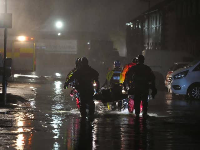 West Sussex Fire & Rescue Service said on X at 1am that crews were supporting rescue operations in Littlehampton near Ferry Road and Rope Walk after the River Arun burst its banks