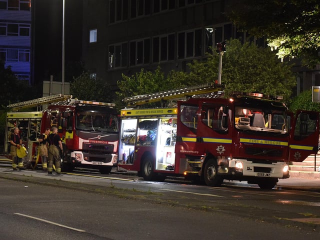 There were ‘no reports of casualties’ at an ‘accidental fire’ on the second floor of a commercial building in Eastbourne, East Sussex Fire & Rescue Service have confirmed.