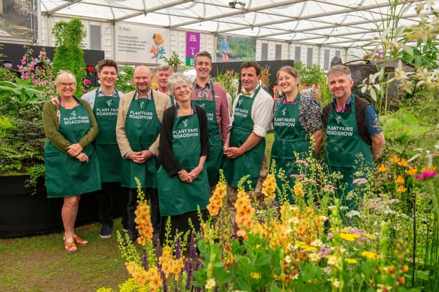 Many of the PFR members hold RHS medals for horticultural excellence. Some of the team pictured here at the Chelsea Flower Show