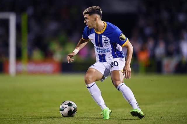 Julio Enciso will hope to force his way into the Brighton starting XI for the Carabao Cup clash at Arsenal