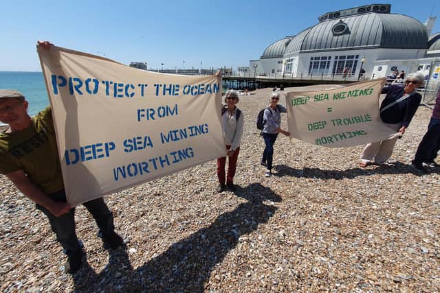 Campaigners have called on the government to ‘prioritise resource efficiency’, and a ‘transition to a circular economy’ – whereby resource usage ‘is reduced and metals already in circulation are reused and recycled’. Photo: Greenpeace Arun and Adur Group