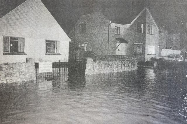 Flooding in Appledram Lane North.