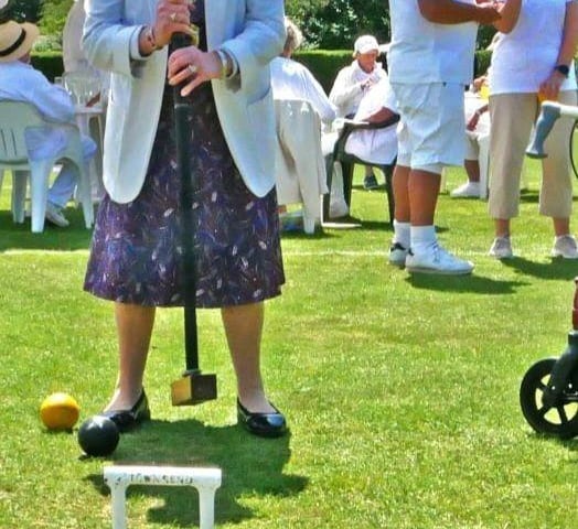 Councillor Clare tries hooping