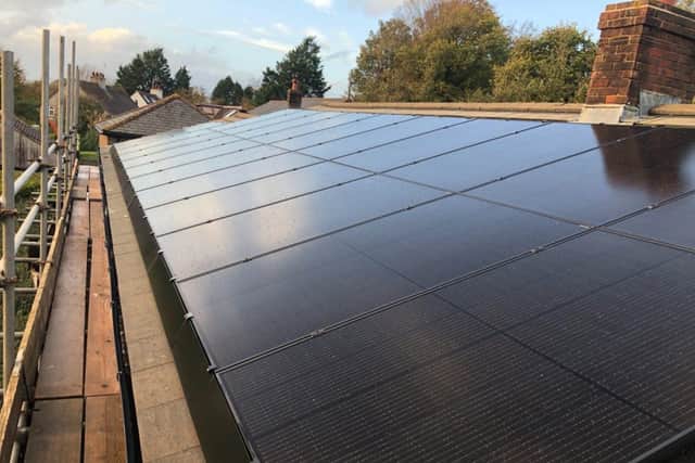 Solar on a Sussex rooftop