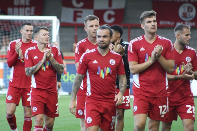Crawley Town drew 2-2 with Portsmouth in the EFL Trophy before beating them 6-5 on penalties. Picture by Cory Pickford