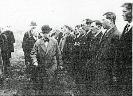 HRH The Prince of Wales, later King Edward VIII inspects the Pett &amp; District Branch