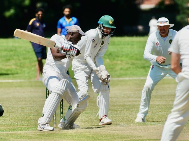 Action from Chippingdale v Broadwater CC in Division 4 West of the Sussex Cricket League