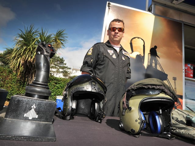 Start of Airbourne 2024 on August 15 in Eastbourne - Static displays on Western Lawns as the event opened to the public.