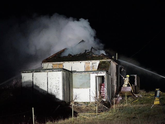 East Sussex Fire and Rescue Service were called to a fire at a property in Coast Road, Pevensey Bay at 11.50pm on Friday (January 10).
