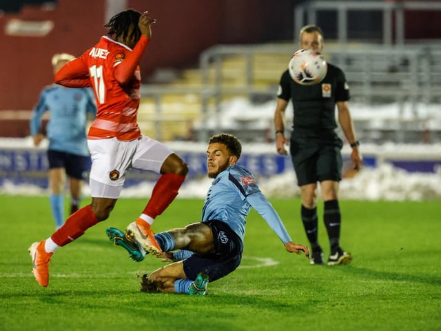 Action from Eastbourne Borough's superb 2-0 National League South win away to leaders Ebbsfleet
