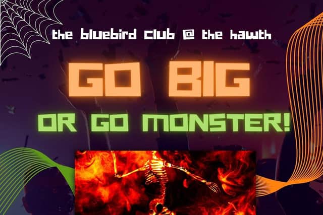 The Blue Bird club at The Hawth Theatre presents ‘Go Big or Go Monster’ in collaboration with Crawley Borough Council