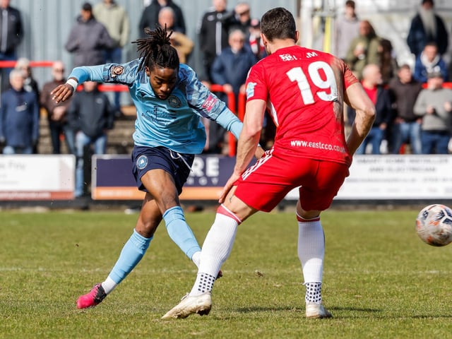 Action from Eastbourne Borough's defeat at Welling in National League South