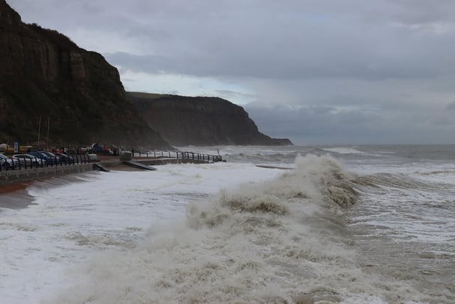 Rough seas at Hastings