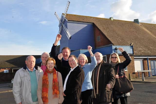 Volunteers who campaigned to save the Windmill Cinema celebrating its re-opening in February 2014. Picture: Liz  Pearce / Sussex World