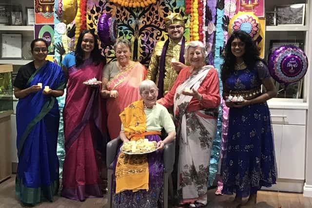 Amherst House residents celebrate Diwali 