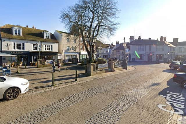 The Carfax in Horsham town centre is to be closed to traffic in January for road repairs