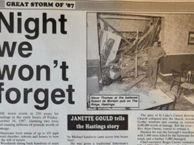 How we broke the news in Hastings and damage to the Robert De Mortain pub