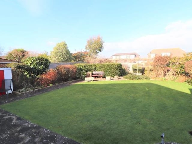 The Wadhurst Drive, Goring, bungalow also features a good-sized rear garden.