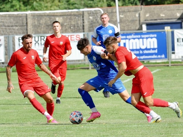 Action from Shoreham v Pagham in the SCFL premier division