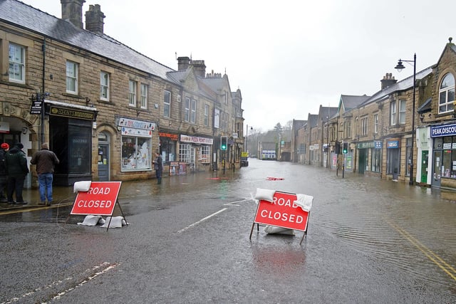 Many roads in the town centre are under water this morning.