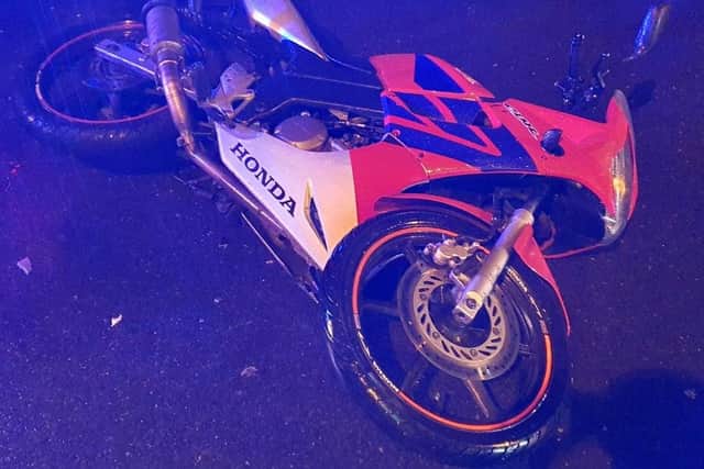 Sussex Police said a motorcycle rider has been convicted for perverting the course of justice after a crash in Worthing