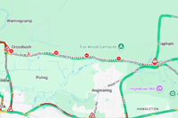 A27 closure on AA Traffic News