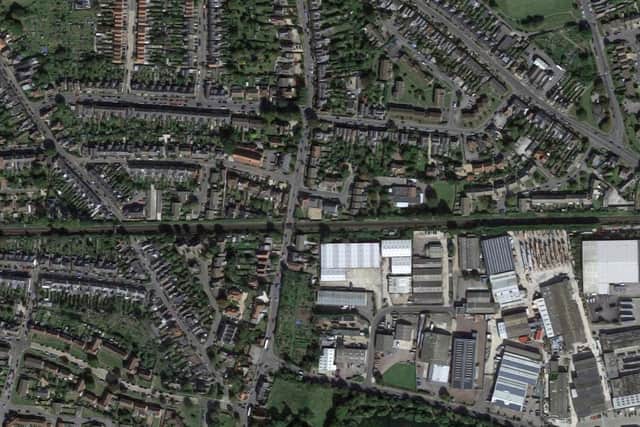 CC/21/03417/FUL: Land South Of Mainline, 35 Whyke Road, Chichester. Provision of 2 no. three bedroom semi-detached dwellings, with associated parking, EV points and boundary treatment. Photo: Google Maps.