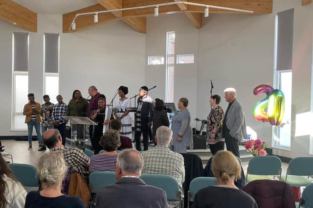 Ruwach Christian Church celebrated its 20th anniversary with a special service in Haywards Heath Baptist Church on Sunday, October 2
