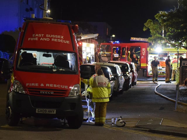 There were ‘no reports of casualties’ at an ‘accidental fire’ on the second floor of a commercial building in Eastbourne, East Sussex Fire & Rescue Service have confirmed.