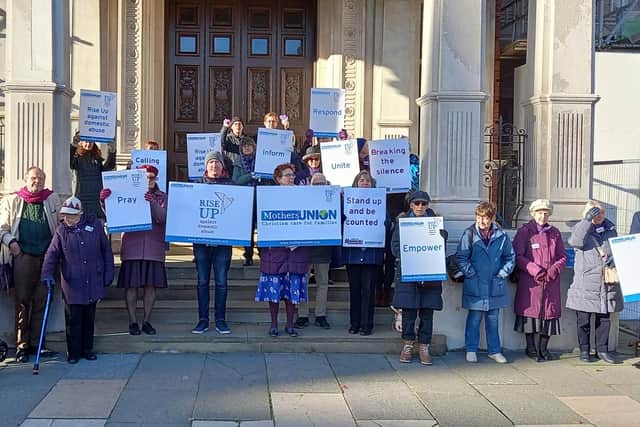 The Mother’s Union at All Saints (MU) hosted a global day of action in Eastbourne in December. Picture: Sue Lockhart
