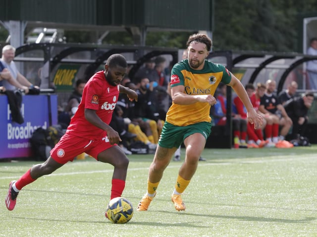 Action from Horsham's pre-season defeat to West Sussex neighbours Worthing