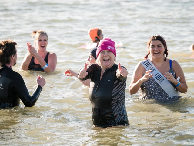 Littlehampton RNLI Lifeboat Station held its first December Dip on Saturday, December 10, 2022, to raise vital funds for the lifesaving work of its volunteer crew