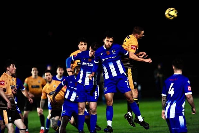Two goals from Glenn Wilson gave East Grinstead Town a 2-1 win over Littlehampton Town on Saturday. Photographer Stephen Goodger was on hand to capture the action.