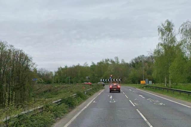 There have been reports of a crash on the A2011 Crawley Avenue Eastbound. Photo: Google Street View