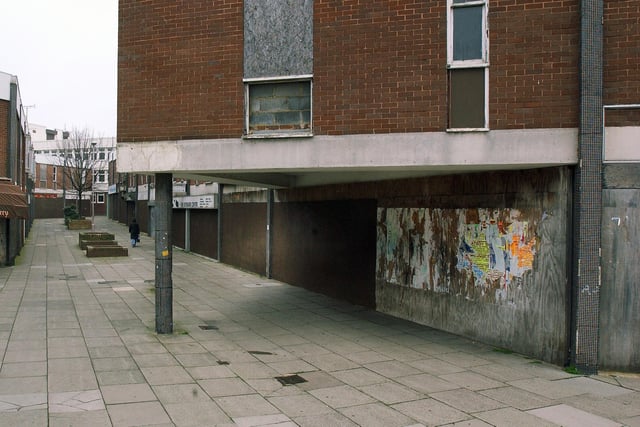 Few shops were open when this picture was taken almost 20 years ago