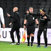 Paul Warne gives direction against Crawley Town | Picture: Jane Russell
