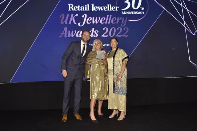 Sarah Parham won the Commercial Jewellery Designer of the Year category at the UK Jewellery Awards 2022